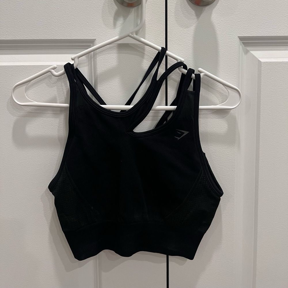Gymshark ultra seamless sports bra - black